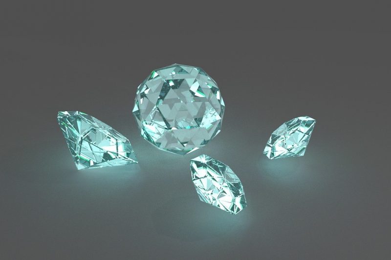 diamenty, kryształy swarovskiego