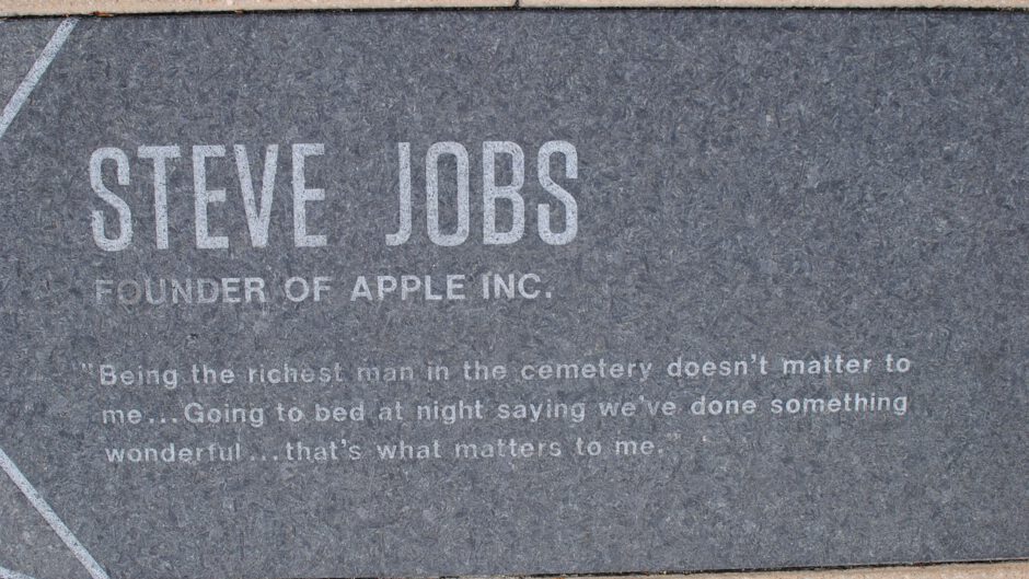 Tablica pamiątkowa Steva Jobsa