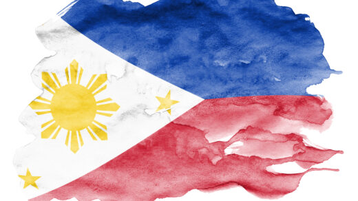 Grafika przedstawiająca flagę Filipin