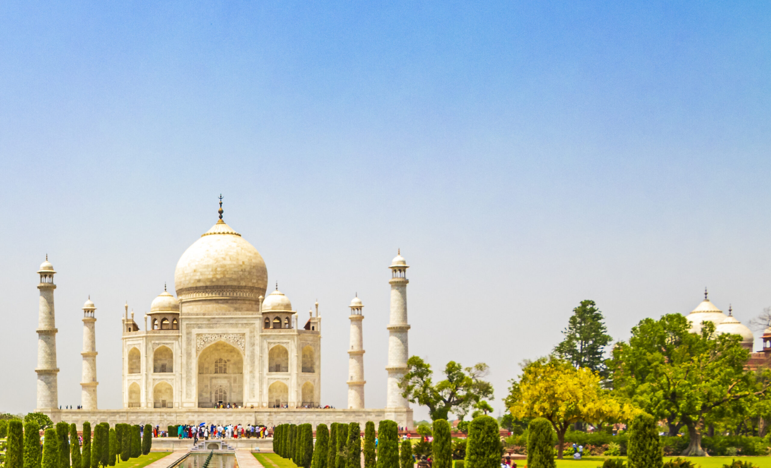 Tadź Mahal w Indiach, w których jest duża liczba ludności