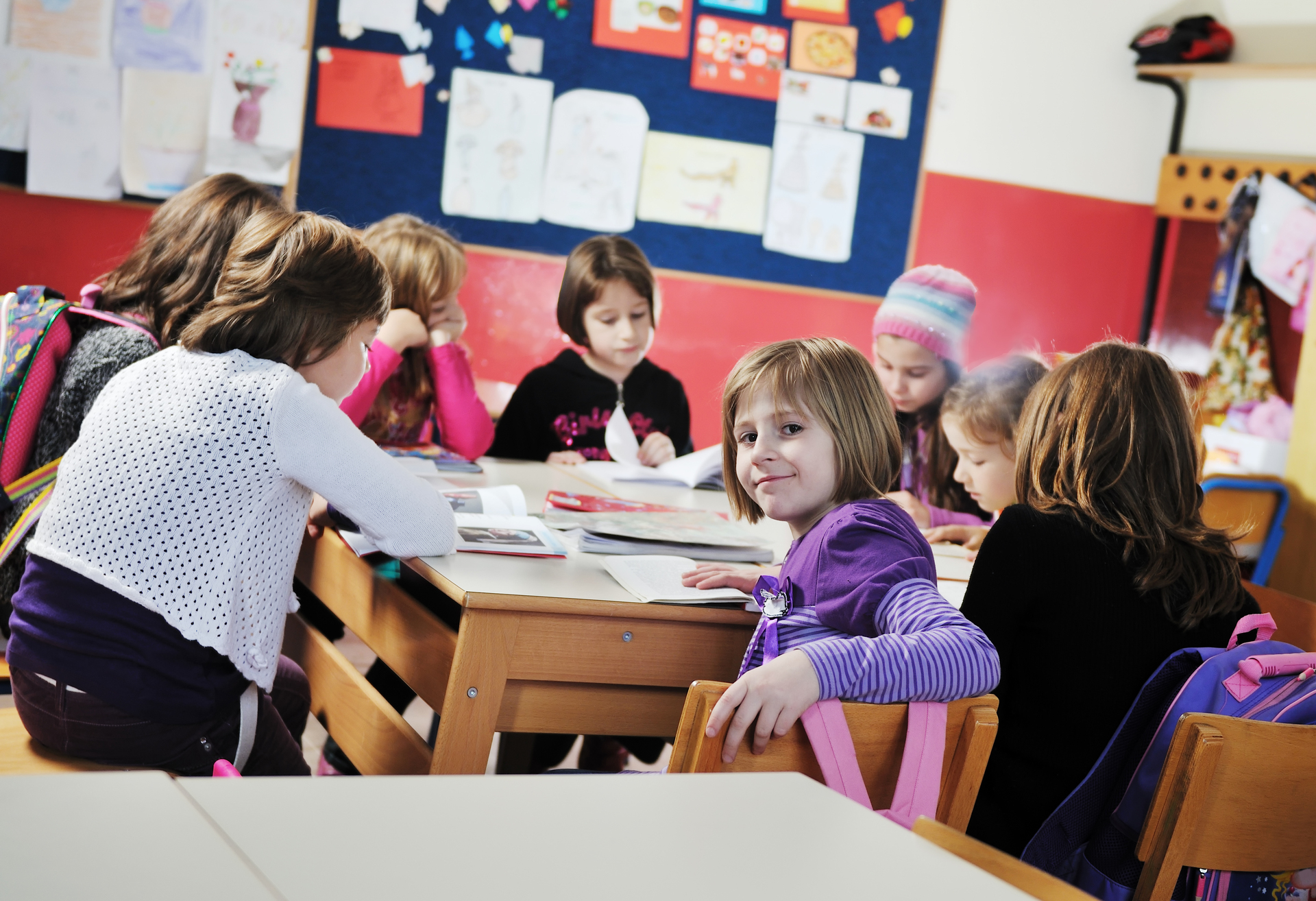 Dzieci w norweskiej szkole