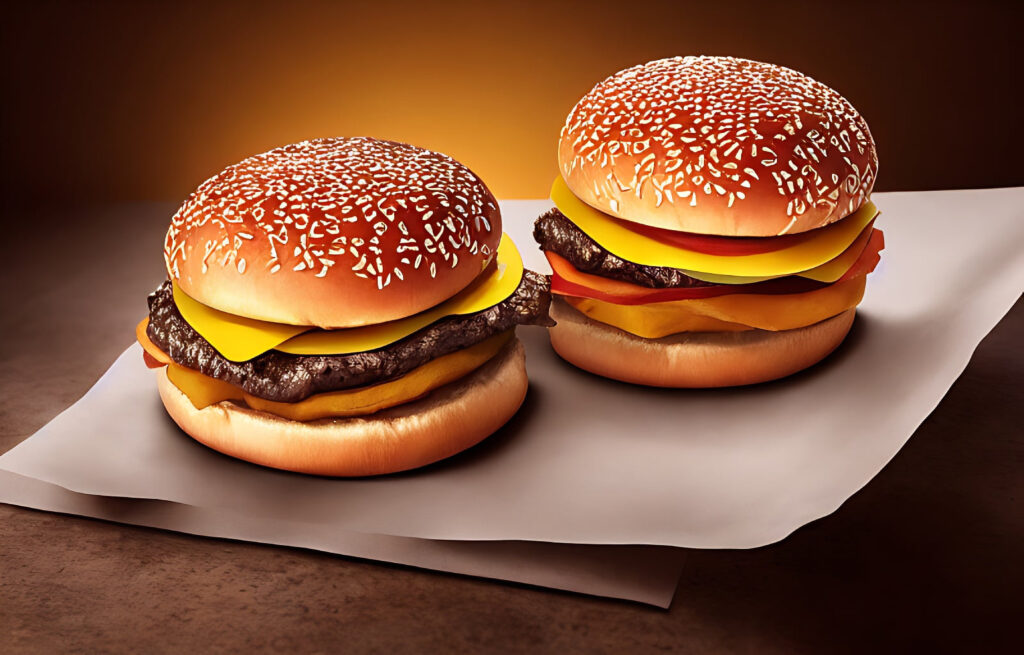 Dwa burgery z McDonald'sa